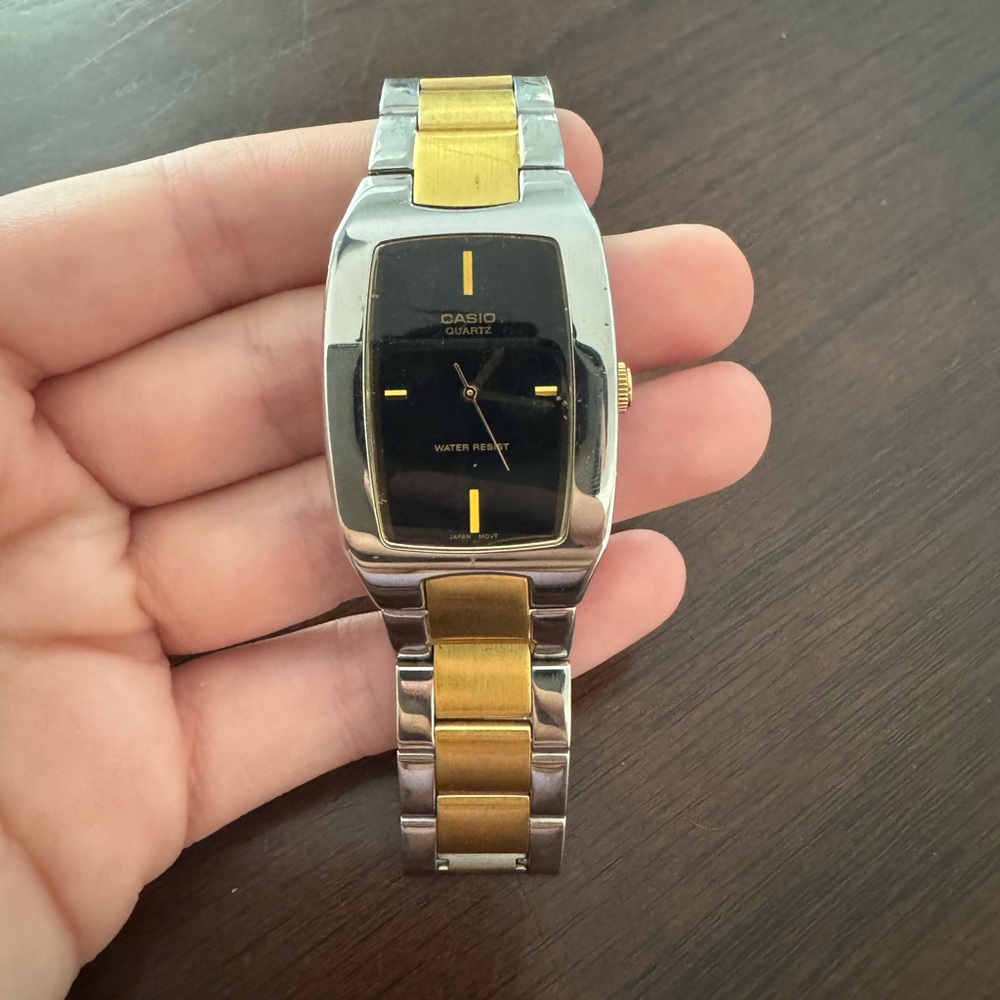 Casio Dual-Tone Silver and Gold Watch